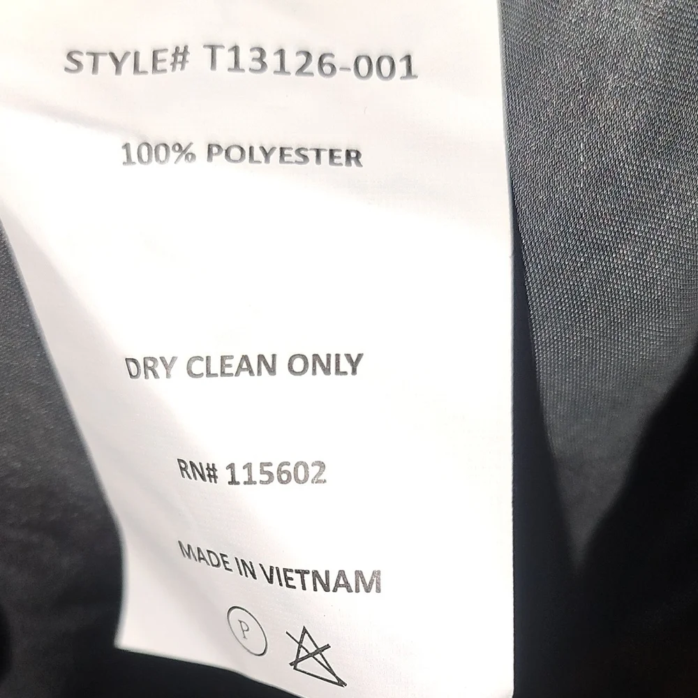 Lush Black Satin Blouse - Picture 5 of 5